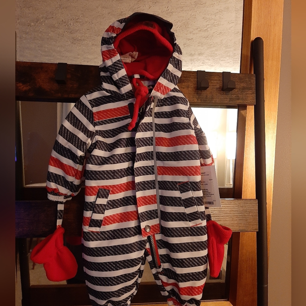 Deux par deux Mid season 1 piece  hat & mitts set